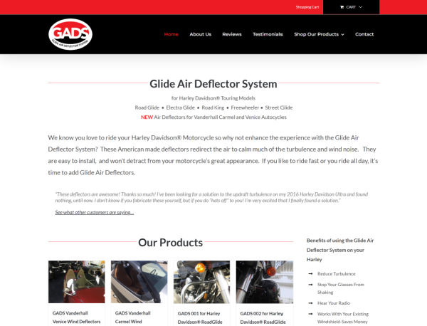 Glide Air Defector System