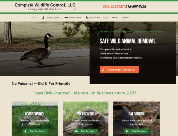 Complete Wildlife Control